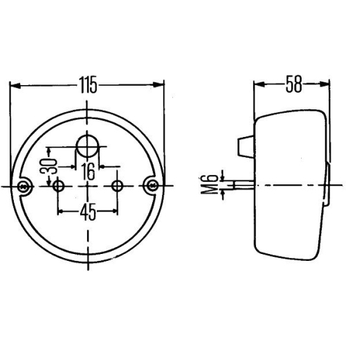 Heckleuchte HELLA 2SD 001 679-001 für AEBI AUDI MERCEDES-BENZ OPEL VW STEYR