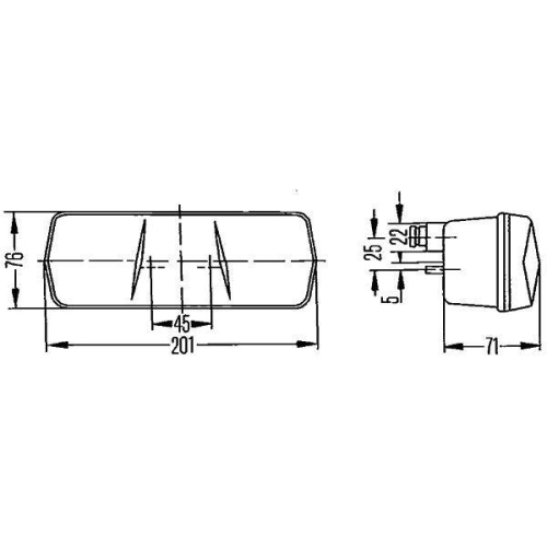 Heckleuchte HELLA 2SD 001 680-281 für AEBI AUWÄRTER DAF FIAT INTERNATIONAL HARV.