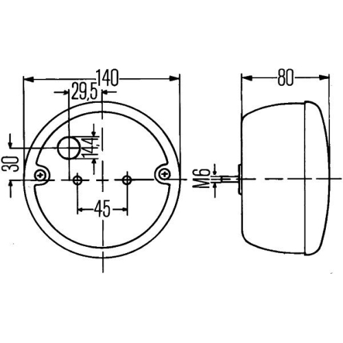 Heckleuchte HELLA 2SD 001 685-231 für AEBI DAF FIAT FRUEHAUF IVECO KÄSSBOHRER