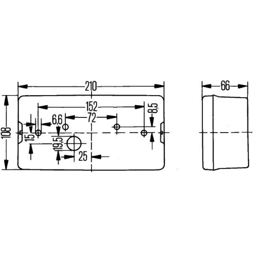 Heckleuchte HELLA 2SD 006 040-141 für SAME DEUTZ-FAHR JOHN DEERE GOLDHOFER KNAUS