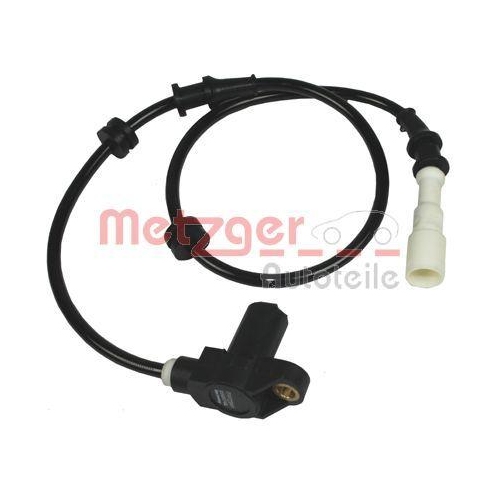 Sensor, Raddrehzahl METZGER 0900746 für OPEL, Vorderachse, beidseitig