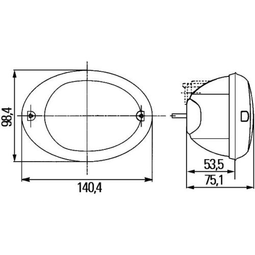 Heckleuchte HELLA 2SD 343 130-011 für HOLDER AGCO, links, rechts