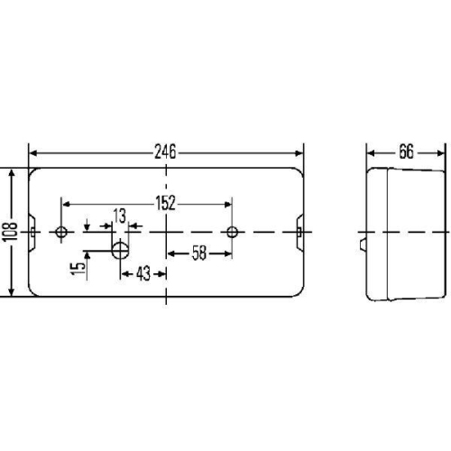 Heckleuchte HELLA 2SE 007 547-021 für SCANIA FAUN, rechts