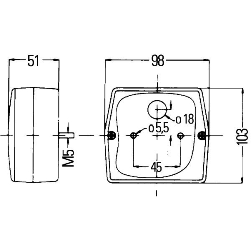 Heckleuchte HELLA 2SE 998 530-061 für VOLVO STILL LINDE, links, rechts