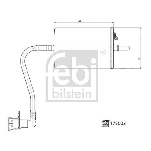 Febi Bilstein 1x 175003 Kraftstofffilter