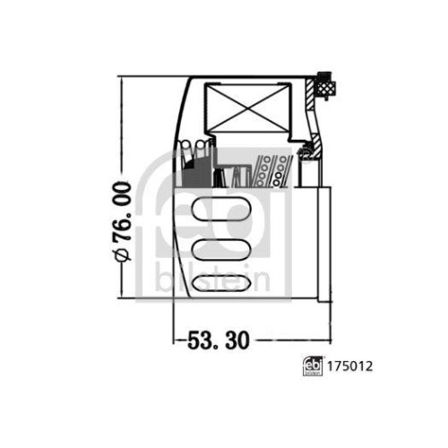 Febi Bilstein 1x 175012 Ölfilter