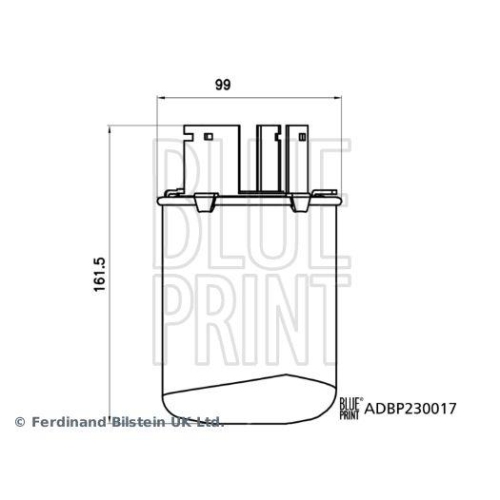 Blue Print 1x ADBP230017BP Kraftstofffilter mit Dichtring