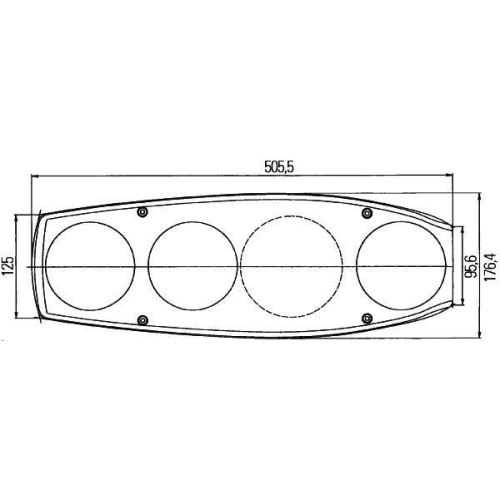 Heckleuchte HELLA 2VA 341 419-111 für HYMER, links