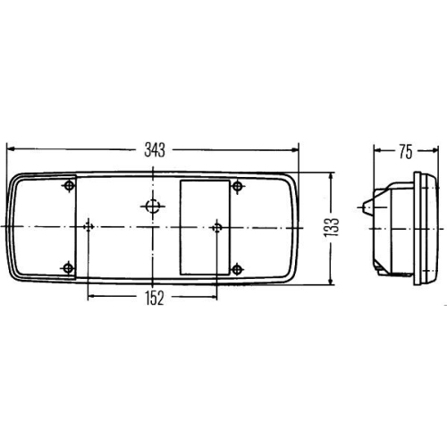 Heckleuchte HELLA 2VP 003 567-121 für AEBI DAF IVECO MAN SCANIA VAN HOOL VW FAUN