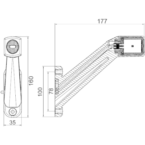 Heckleuchte HELLA 2VP 340 961-111 für DAF SCANIA KRONE FELDBINDER, links