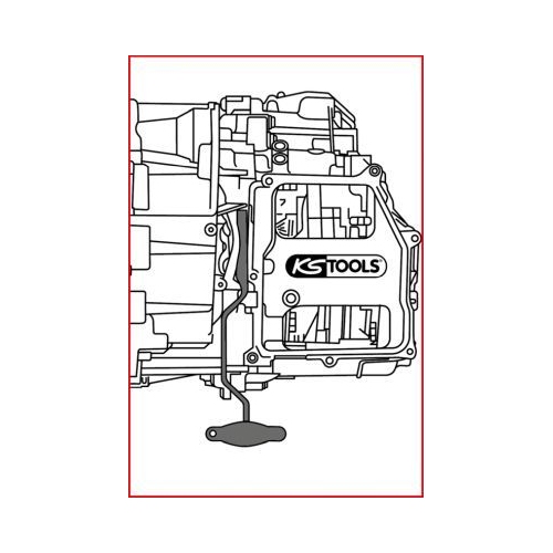 Entriegelungswerkzeug, Doppelkupplungsgetriebe (DSG) KS TOOLS 150.2457 für