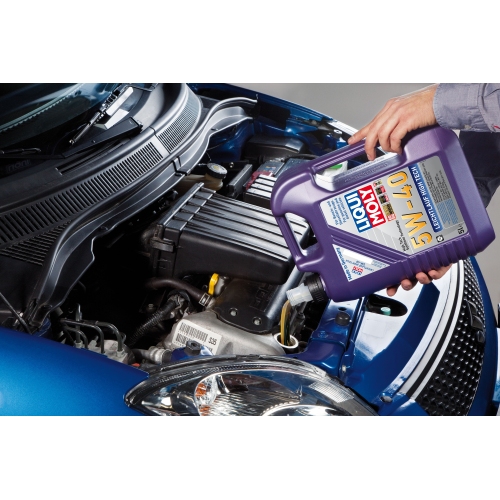 Liqui Moly 1x LM49179 Leichtlauf High Tech 5W-40 5l+Cera Tec 300ml+Motor System Reiniger Benzin 300ml