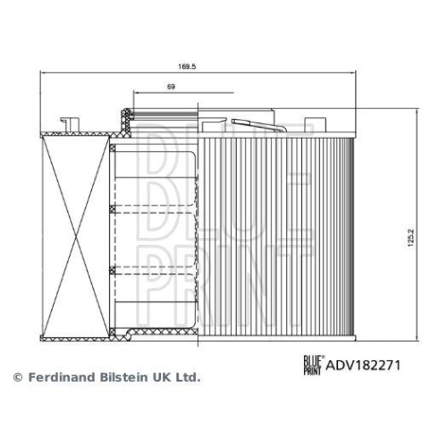 Blue Print 1x ADV182271BP Luftfilter