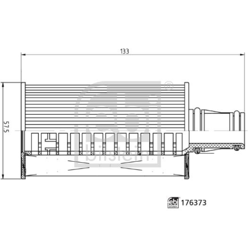 Febi Bilstein 1x 176373 Ölfilter mit Dichtring