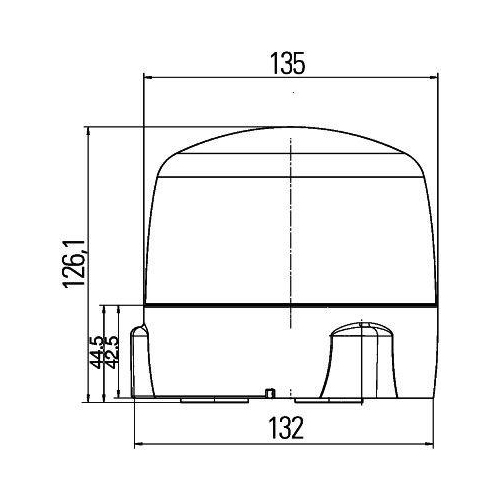 Rundumkennleuchte HELLA 2RL 010 979-021 für SCANIA