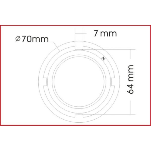 Nutmutternschlüssel KS TOOLS 460.0465 für