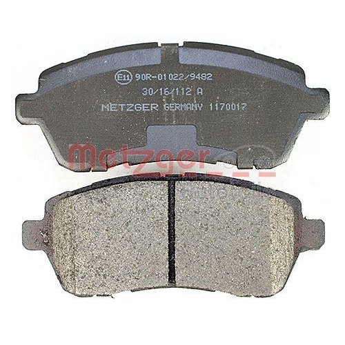 Bremsbelagsatz, Scheibenbremse METZGER 1170017 für DAIHATSU FORD MAZDA