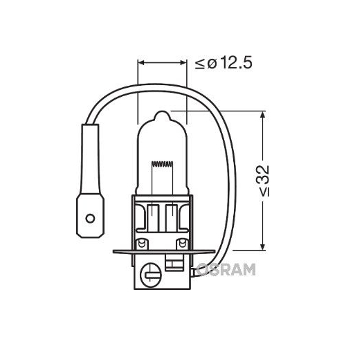 Glühlampe, Abbiegescheinwerfer OSRAM 64151 ORIGINAL