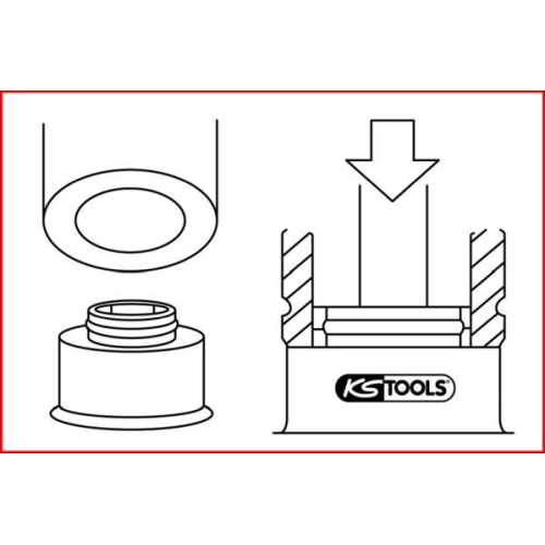 Werkzeugsatz, Ventilschaftdichtung KS TOOLS 150.3510 für