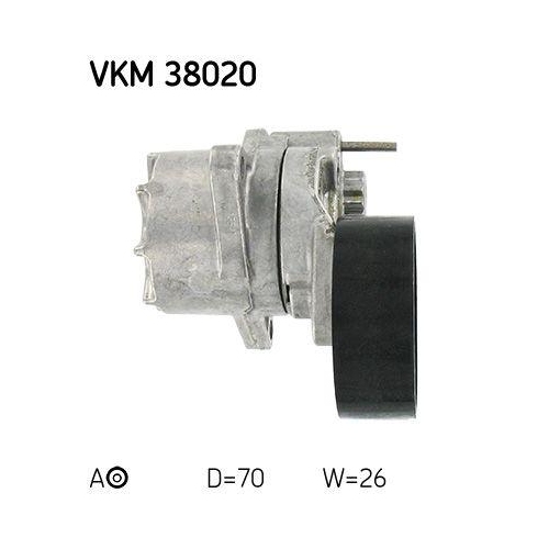 Spannrolle, Keilrippenriemen SKF VKM 38020 für CHRYSLER MERCEDES-BENZ JEEP