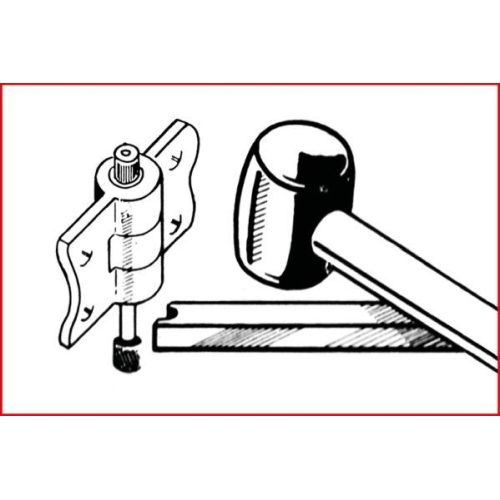 Austreibersatz, Türscharnier-Spannstift KS TOOLS 140.2190 für