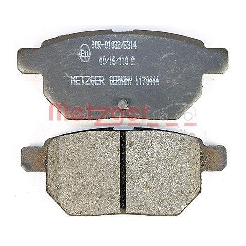 Bremsbelagsatz, Scheibenbremse METZGER 1170444 GREENPARTS für TOYOTA