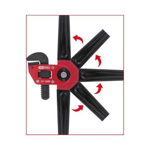 Rohr-/Wasserpumpenzange KS TOOLS 111.3550 für