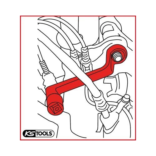 Einstellwerkzeug, Sturz-/Spureinstellung KS TOOLS 700.2375 für