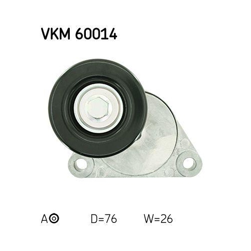 Spannrolle, Keilrippenriemen SKF VKM 60014 für CHEVROLET DAEWOO, mitte