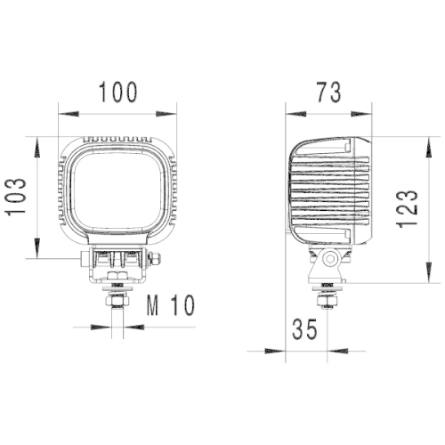 Arbeitsscheinwerfer HELLA 1GA 357 109-002 HELLA VALUEFIT für DAF SCANIA