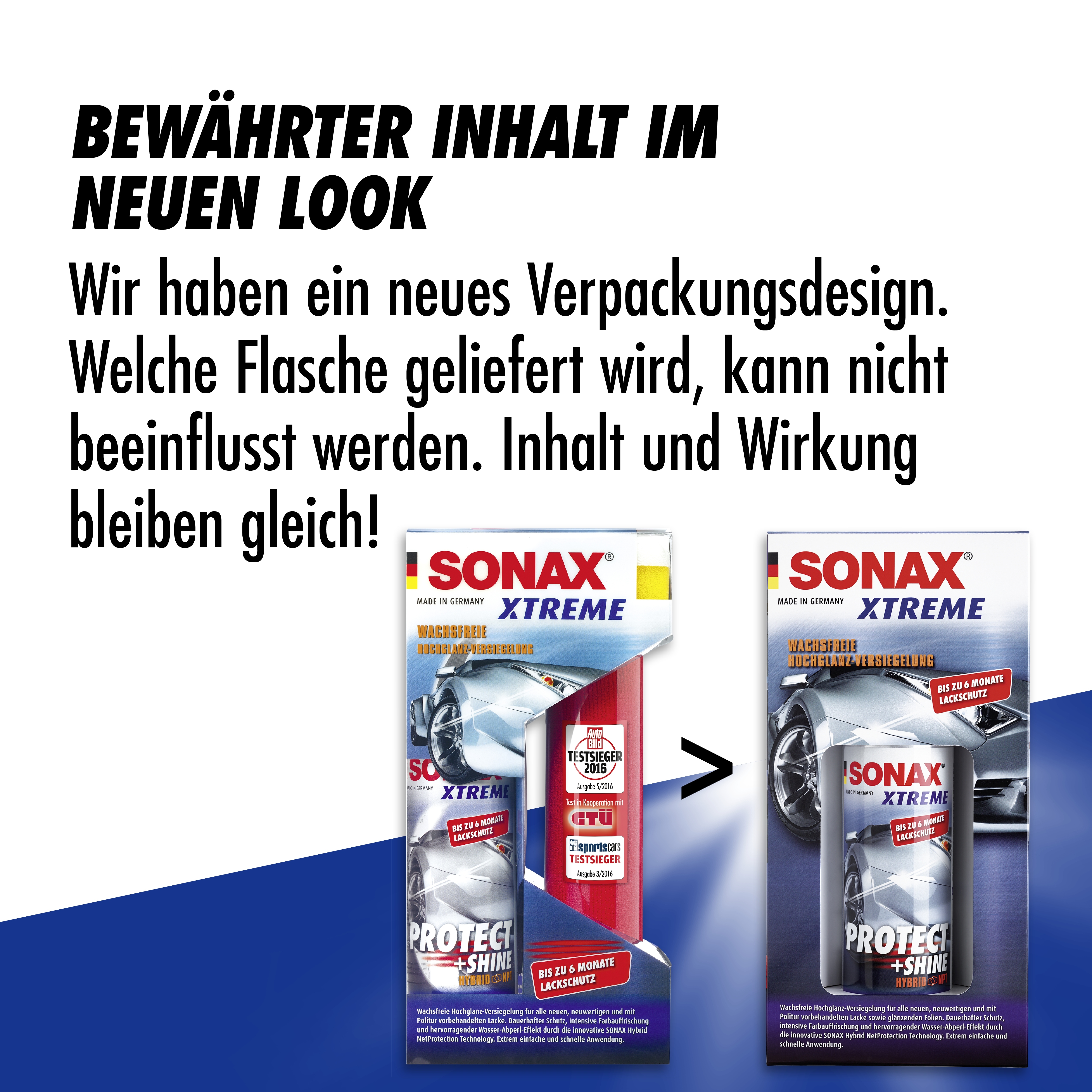 SONAX 02221000 Xtreme Protect+Shine Lackversiegelung Hybrid NPT 3x210ml