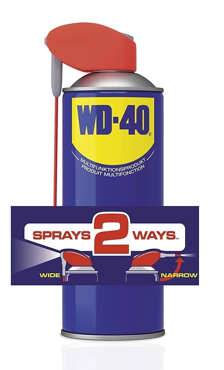 WD40 Doppelpack Smart Straw Multifunktionsöl Rostlöser 2x400ml Reinigen Schützen