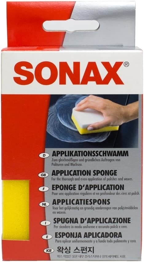 Sonax 4061659065235 04173000 Applikationsschwamm Politur Wachs 2x1 Stück