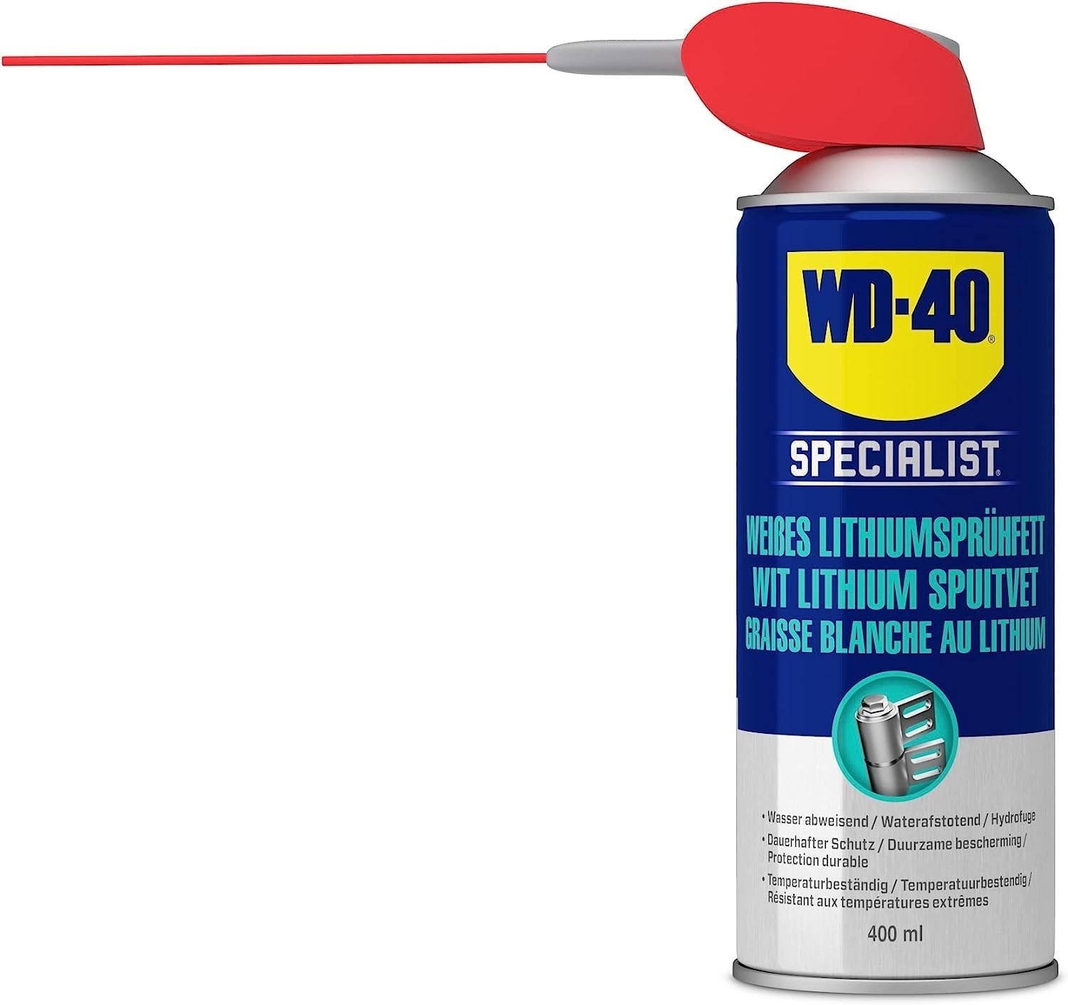 WD-40 Specialist Weißes Lithiumsprühfett Smart Straw 3x400ml Spray