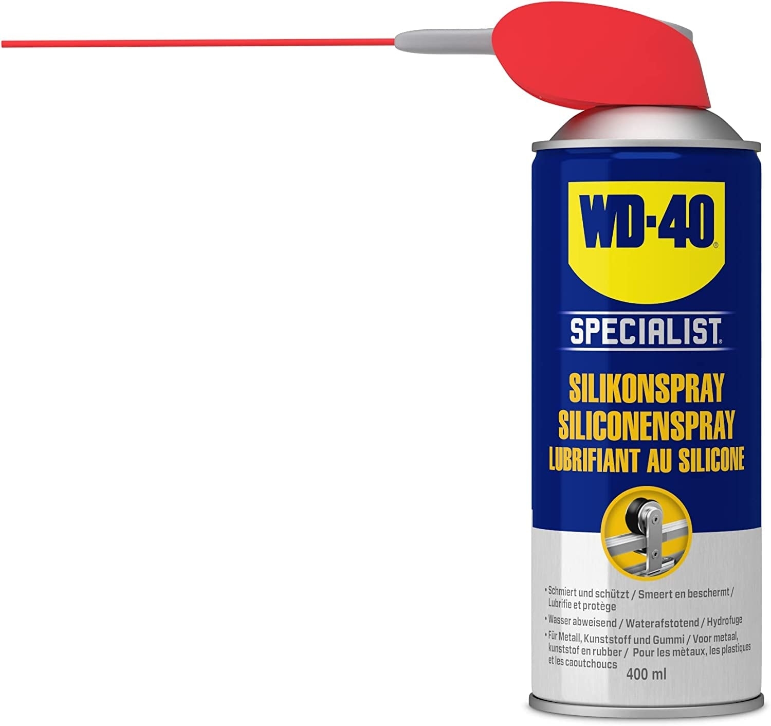 WD-40 Specialist Silikonspray Smart Straw Schmiermittel 2x400ml Spray