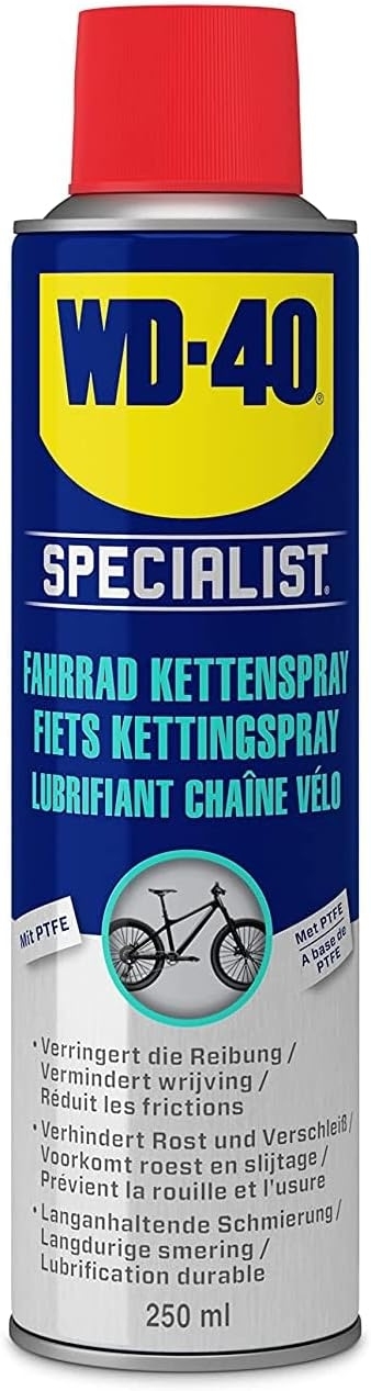 WD-40 Specialist Fahrrad Kettenspray 3x250 ml, Kettenpflege, Kettenreiniger