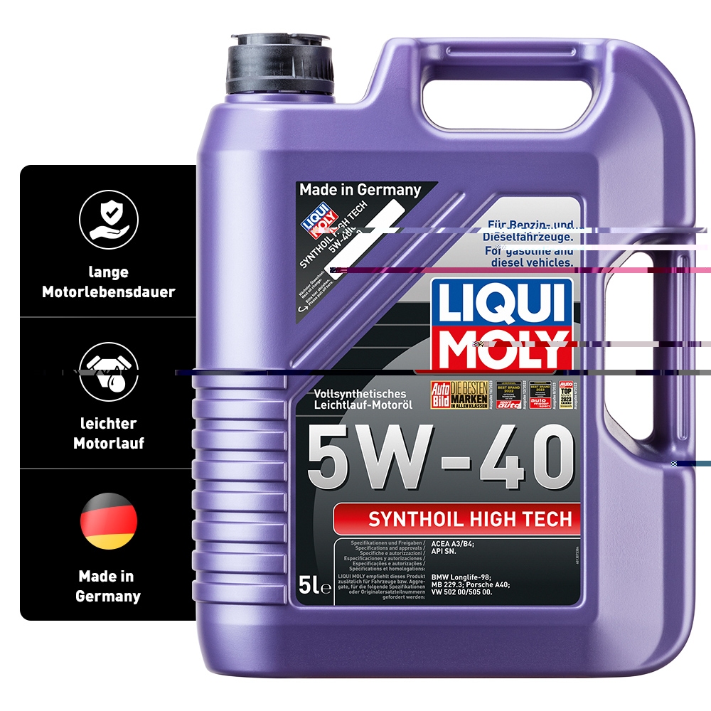 Liqui Moly 1x LM1307 5l vollsynthetisches Motoröl Synthoil HighTech 5W-40