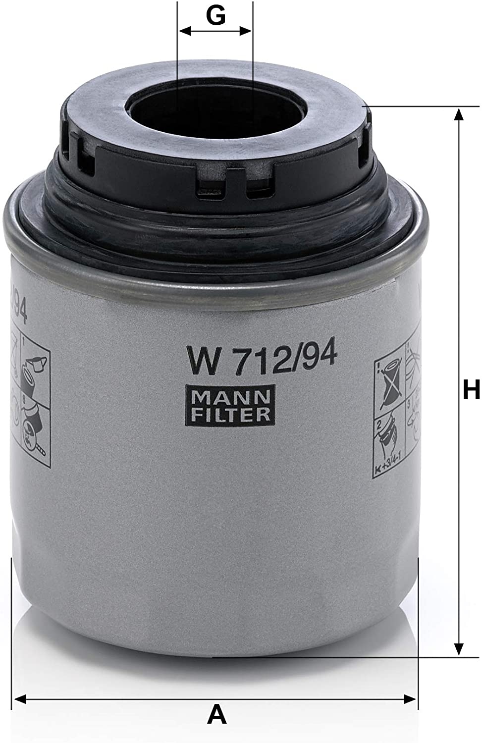 MANN-FILTER Ölfilter W 712/94 für VAG Öl Filter Ölwechsel Reinigung