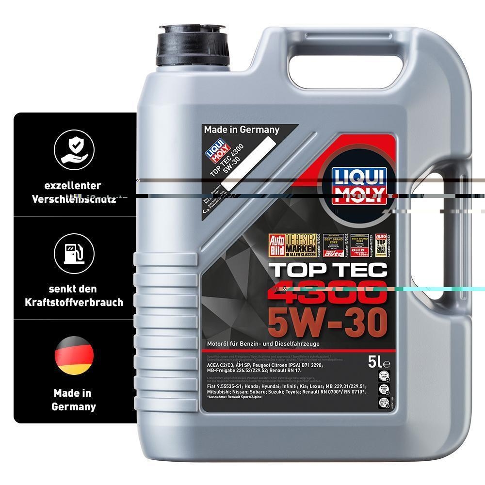 Liqui Moly 1x LM3741 5l Top Tec 4300 5W-30 Leichtlauf Motoröl