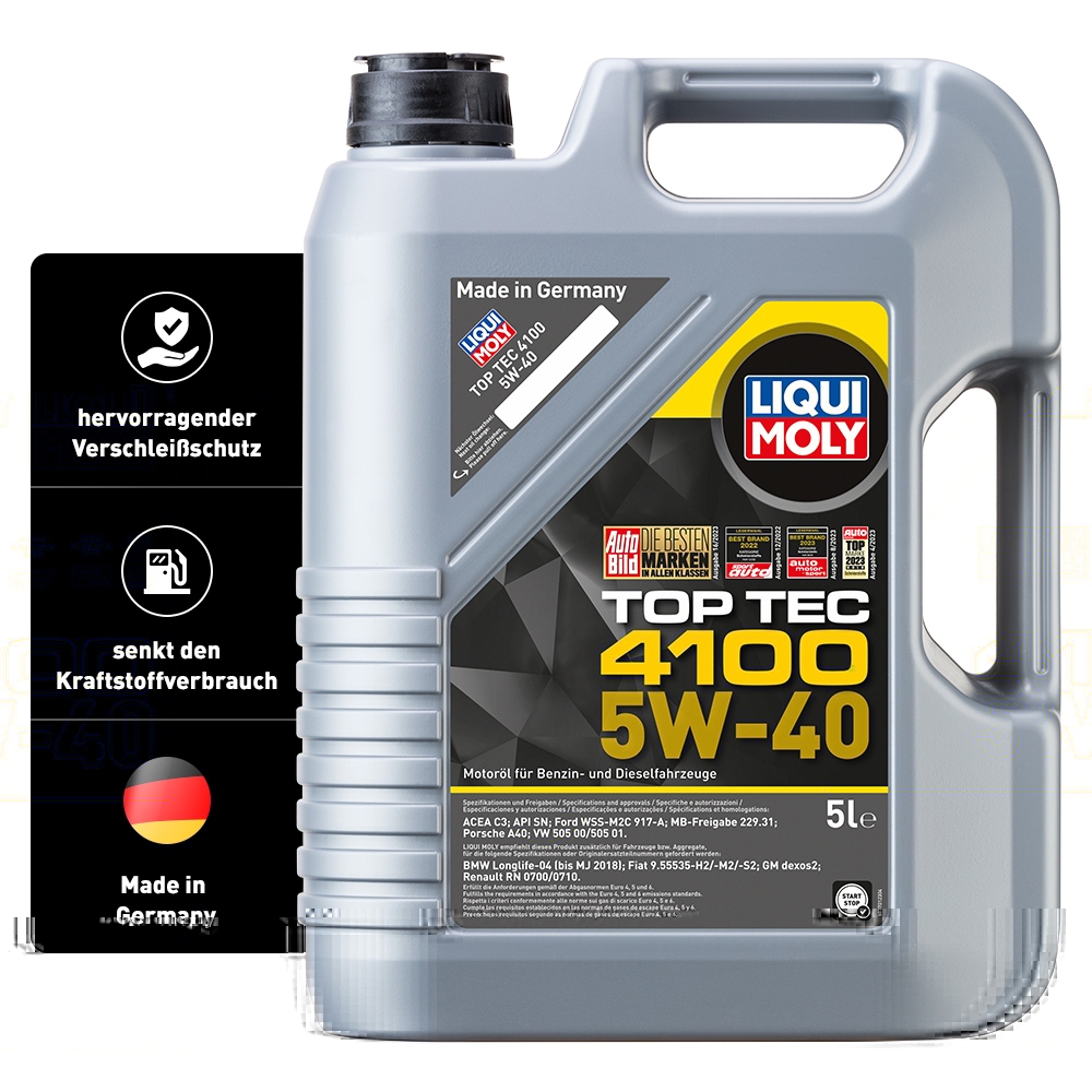 Liqui Moly 1x LM3701 5l Top Tec 4100 5W-40 Leichtlauf Motor-Öl