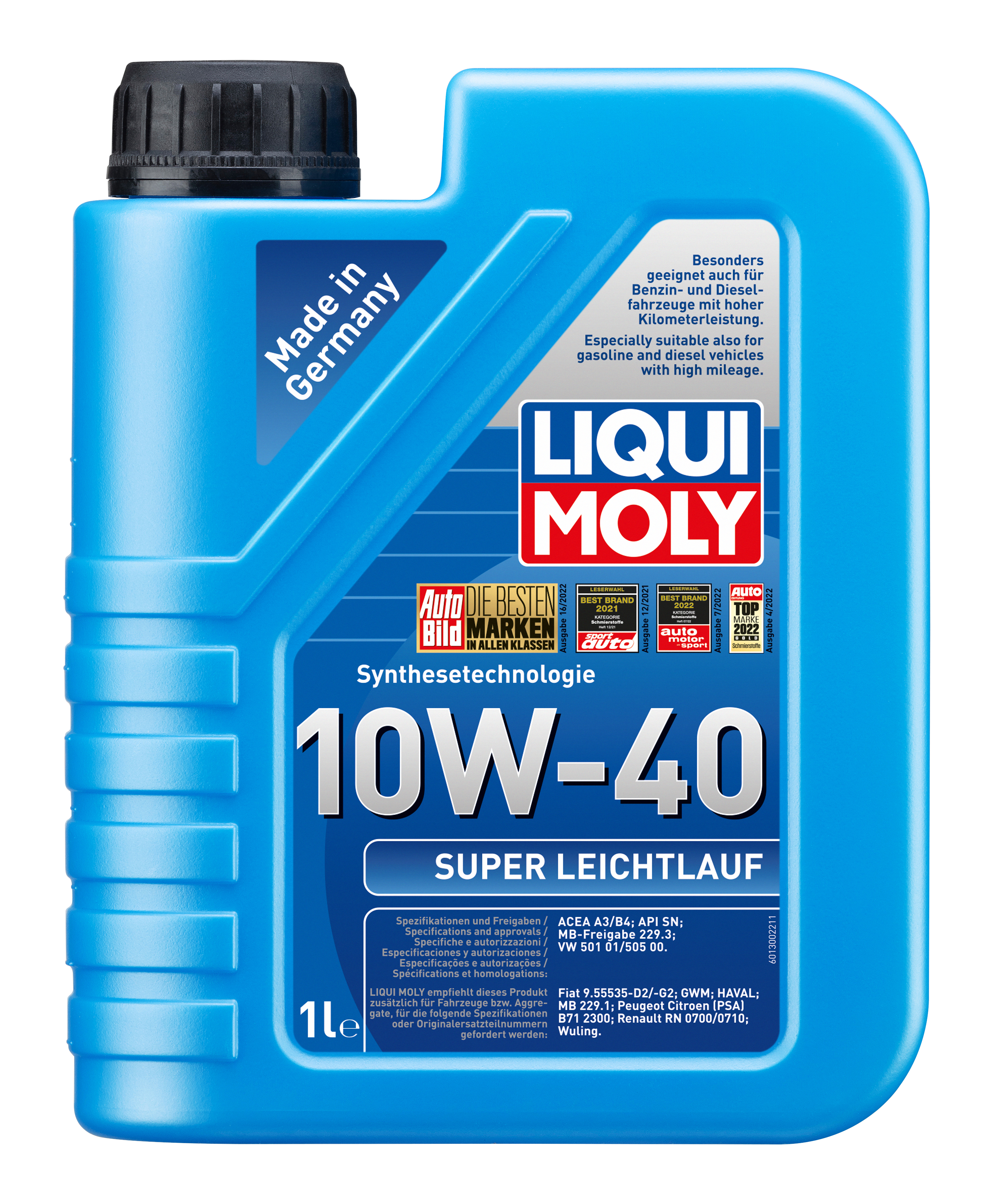 Liqui Moly 1x LM491026l Super Leichtlauf 10 W-40 - 5l+1L (1301+1300)