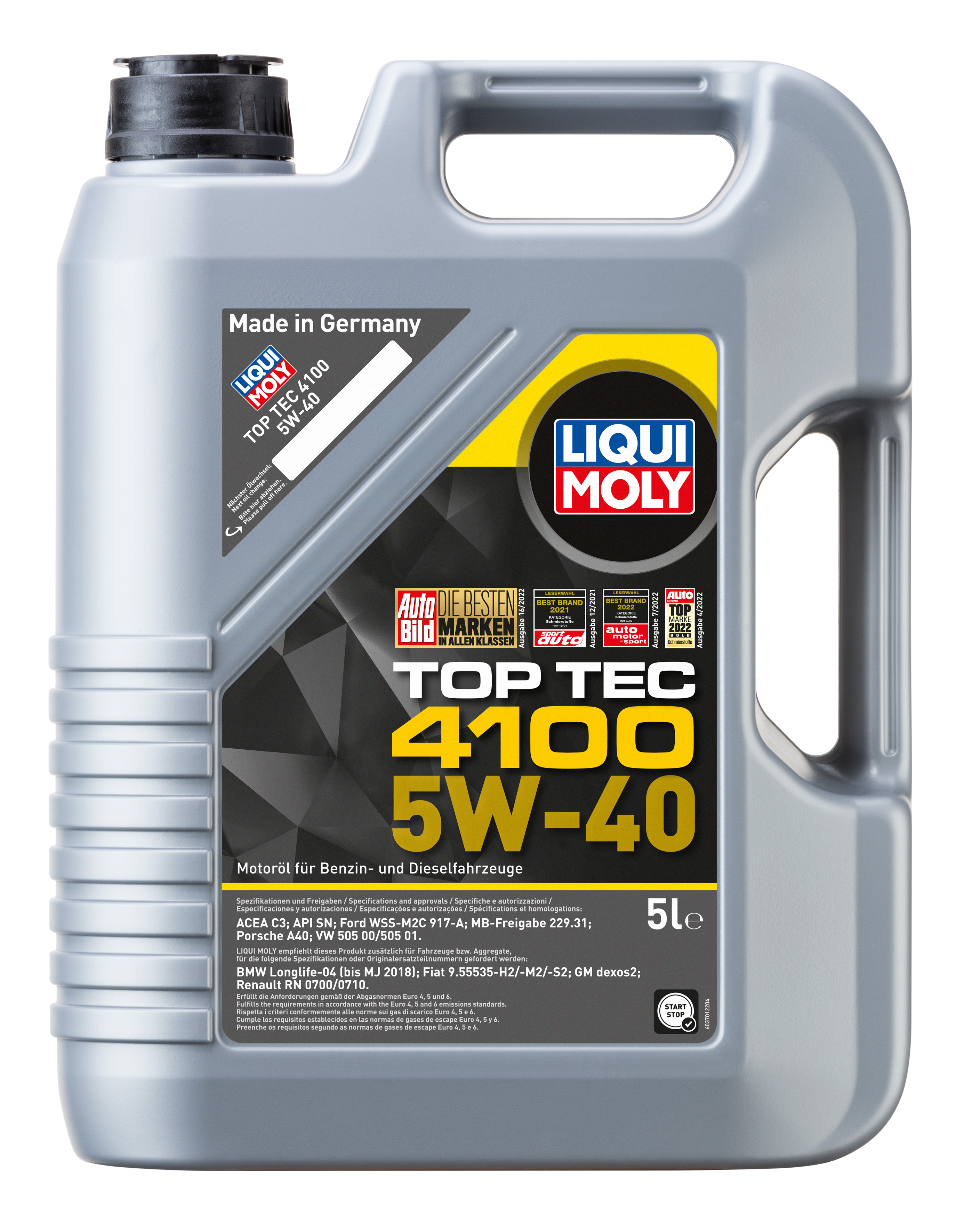 Liqui Moly 1x LM49105 6l Top Tec 4100 5 W-40 - 5l+1L (3701+3700)