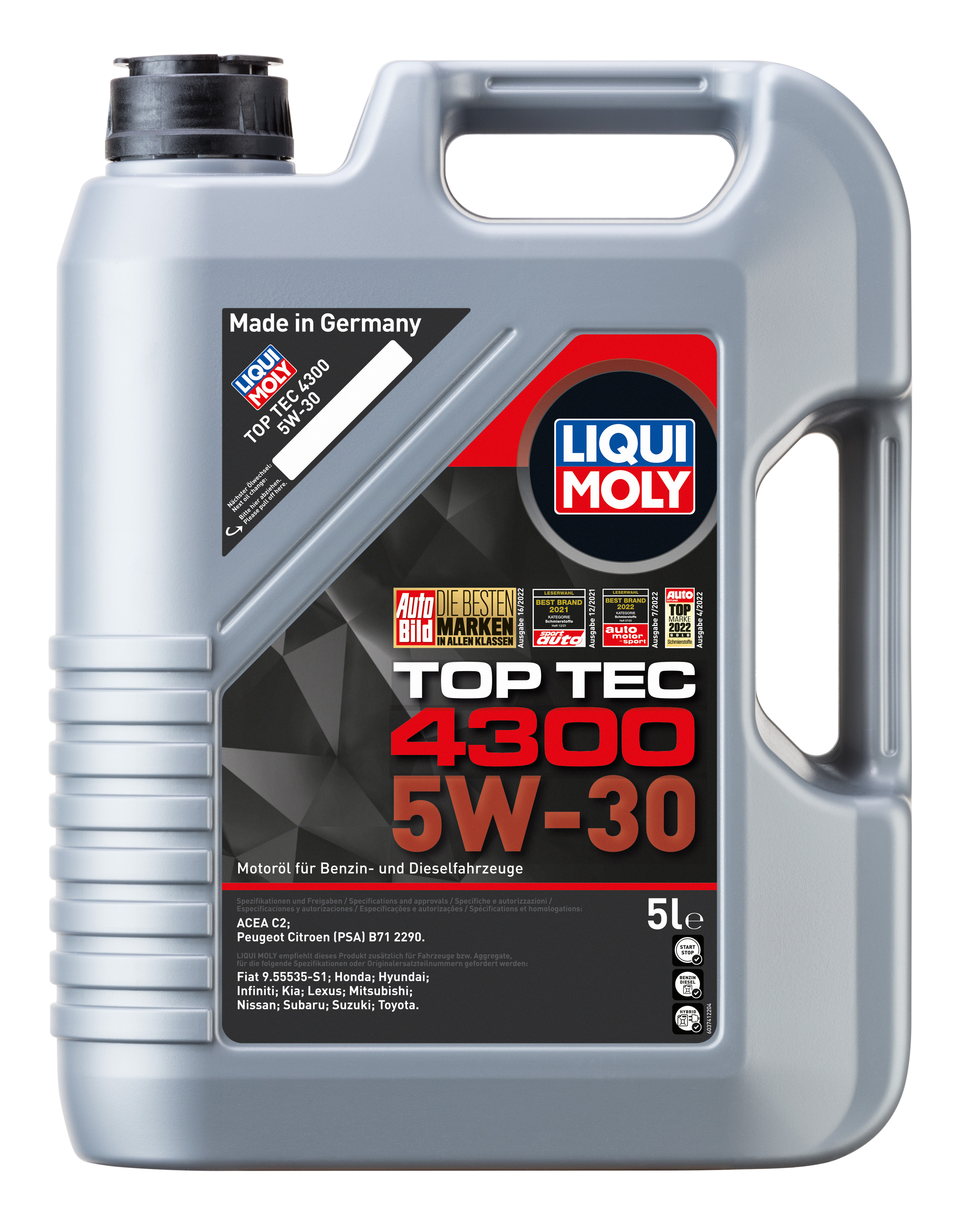 Liqui Moly 1x LM49109 6l Top Tec 4300 5 W-30 - 5l+1L (3741+3740)