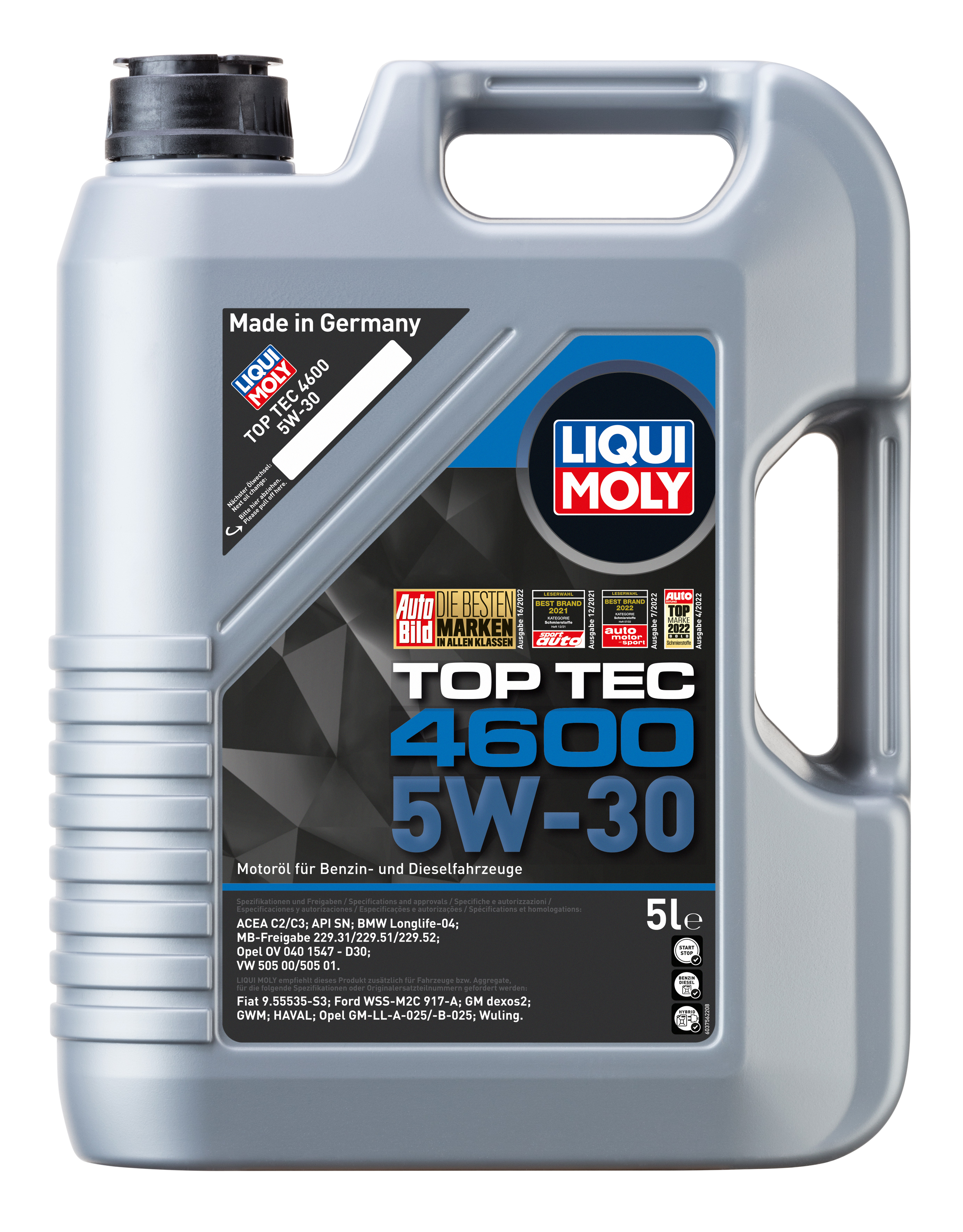 Liqui Moly 1x LM49110 6l Top Tec 4600 5 W-30 - 5l+1L (3756+3755)