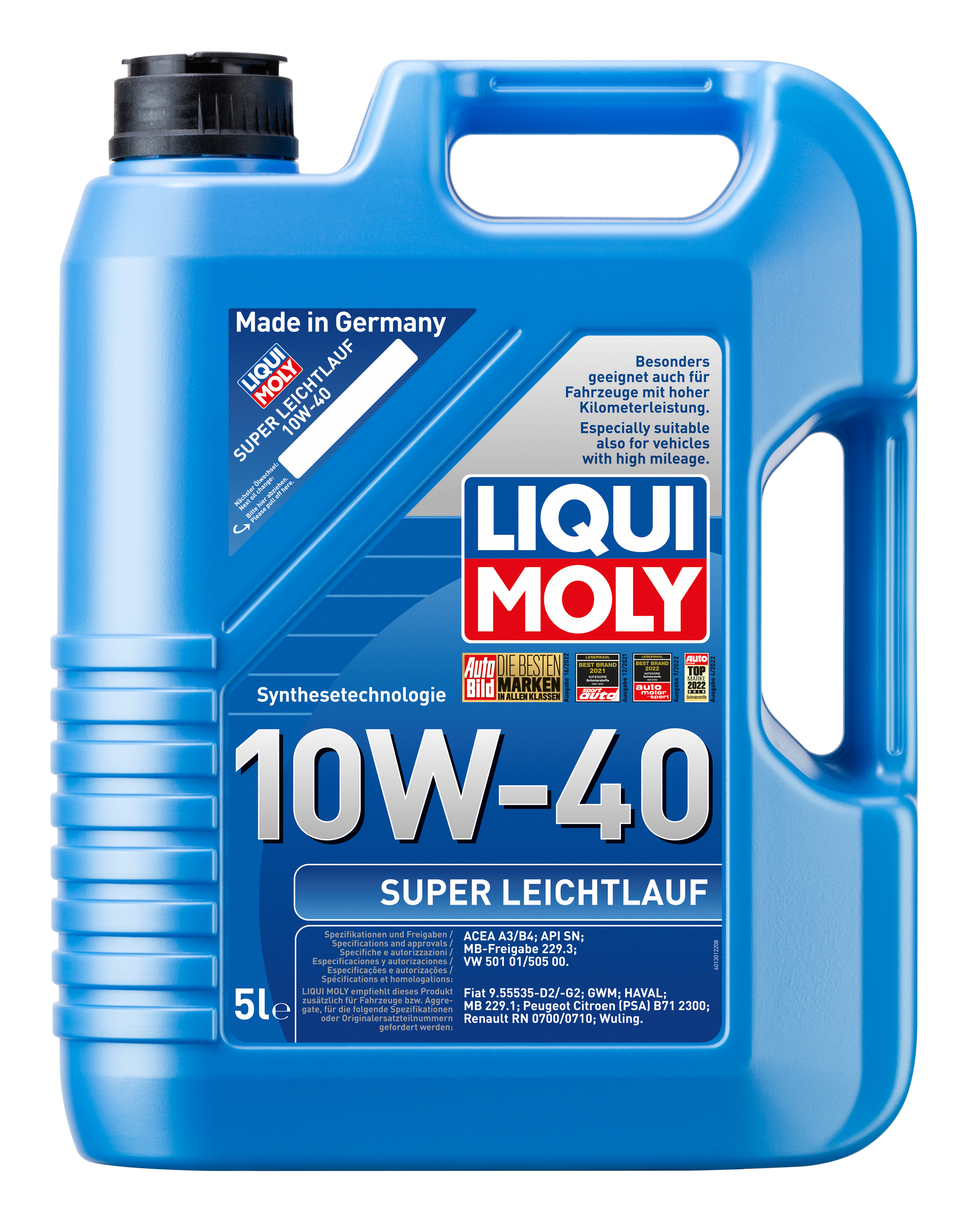 Liqui Moly 1x LM49187 Super Leichtlauf 10W-40 5l + Cera Tec 300ml